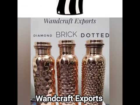 Wandcraft Exports Copper Papaya Pot Bedroom Bottle Carafe Metal Handicraft