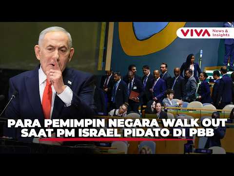 Netanyahu Serang Iran dari Podium PBB! Puluhan Pilih Walk Out