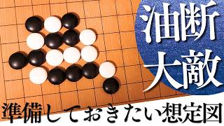 意外とハマる？注意したい小目の大ゲイマジマリ定石のマゲ型【囲碁実況】
