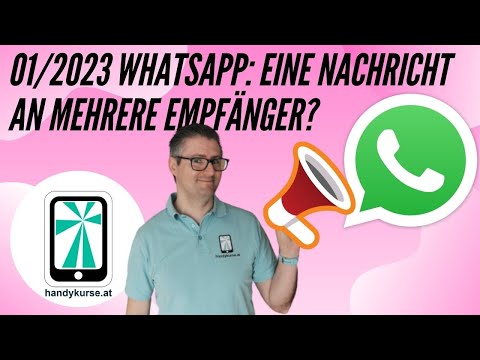 How do I send a message to multiple recipients using WhatsApp? The broadcast!