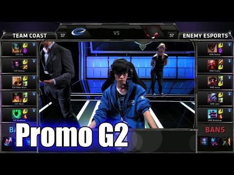 Coast vs Enemy eSports | Game 2 Promotion Tournament for S6 NA LCS Spring 2016 | CST vs NME G2 Promo