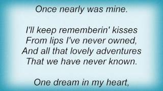 Barbara Cook - This Nearly Was Mine Lyrics