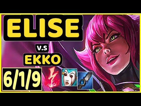 CARIOK (ELISE) vs EKKO - 6/1/9 KDA JUNGLE CHALLENGER GAMEPLAY - BR