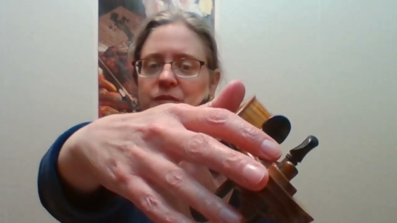 Online violin lesson student video