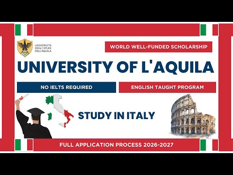University of L’Aquila Admission Process 2026–27 | No IELTS Required | Step-by-Step Complete Guide