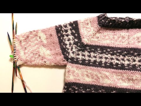 Knitting sleeves | Knitting a raglan sweater (RVO) PART 4