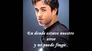 Enrique Iglesias - Maybe (Letra En Español).wmv
