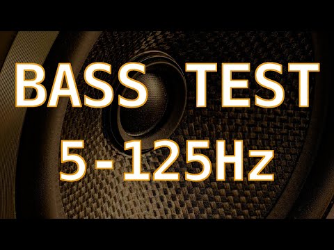 Test Basu Subwoofera i Kolumn - Częstotliwość - 5 do 125 Hz / Bass Test - Frequency Sweep Audio
