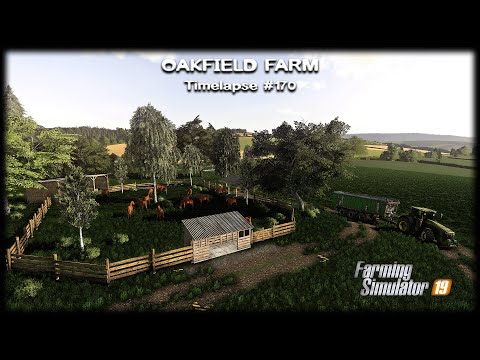 Building new horse pasture & buying/feeding horses | Oakfield farm | FS19 Timelapse #170
