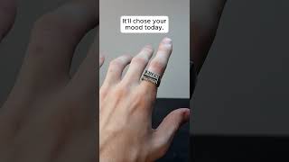 🔔 Funny rings for edgy style - Love You Everything Rotating Mood Control Ring ( # 2023 )