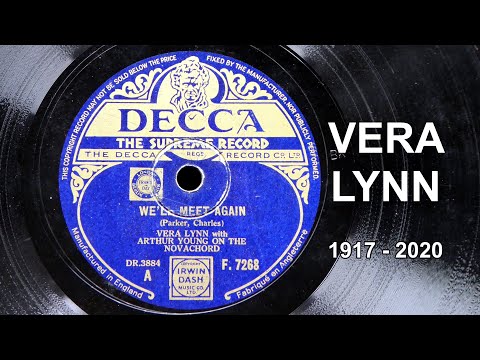WE'LL MEET AGAIN - VERA LYNN (1939) on Decca 78 RPM (Dame Vera Lynn, The British Forces' Sweetheart)