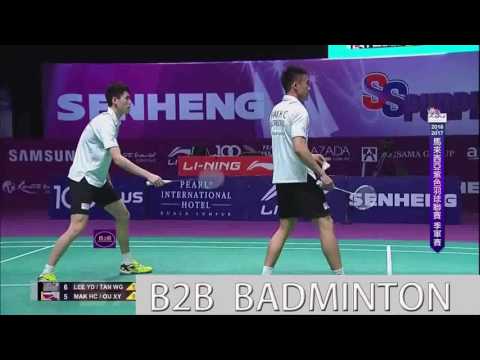 Badminton 2017 Purple League   Lee Yong Dae Tan Wee Gieen vs Mak Hee Chun Ou Xuanyi