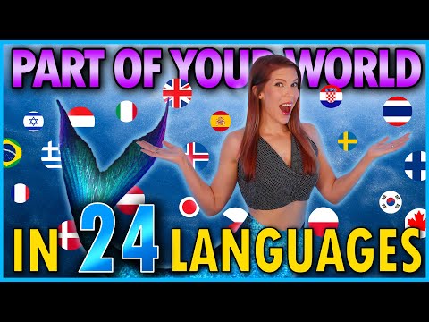 1 GIRL 24 LANGUAGES - Part Of Your World - The Little Mermaid (Multi-language Cover by Eline Vera)