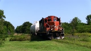 preview picture of video 'CN 4132 at Longford Mills 2/2 (16AUG2012)'