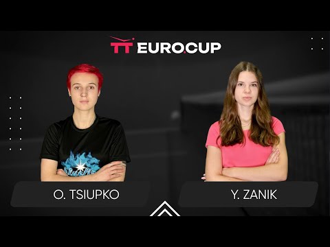 19:40 Oleksandra Tsiupko - Yulianna Zanik 24.10.2025 TT Euro.Cup Women Ukraine Star. TABLE 3