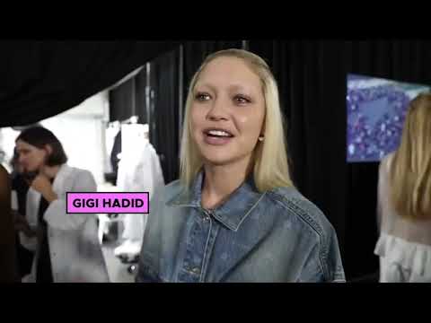 Gigi Hadid backstage at the Givenchy Spring Summer 2023 fashion show