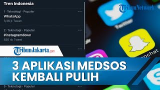 Sempat Alami Down, Kini Aplikasi Media Sosial WhatsApp, Instagram, dan Facebook Berangsur Pulih