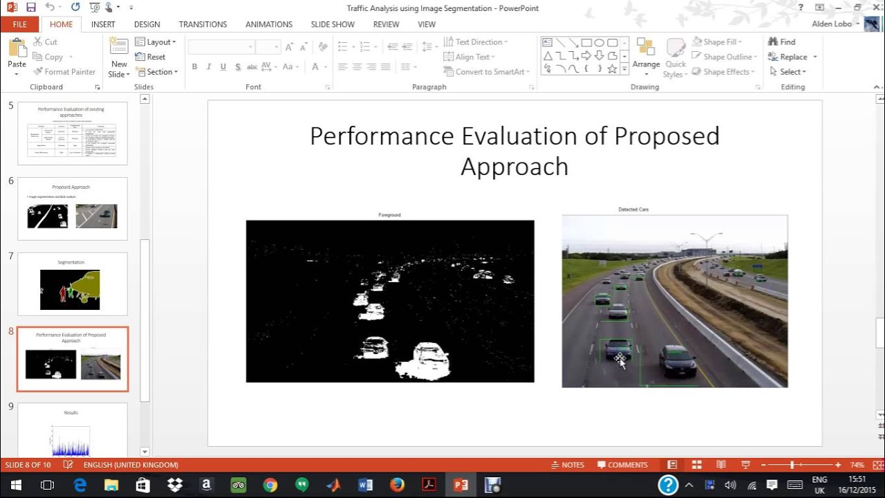 Traffic Analysis Using Image Segmentation