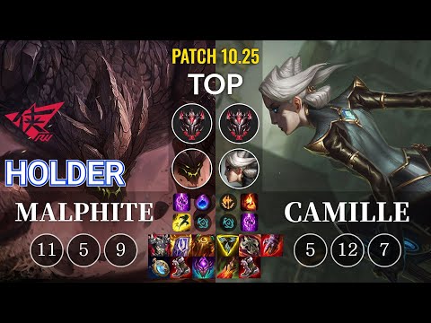 RW Holder Malphite vs Camille Top - KR Patch 10.25