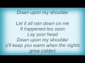Thomas Dybdahl - Rain Down On Me Lyrics