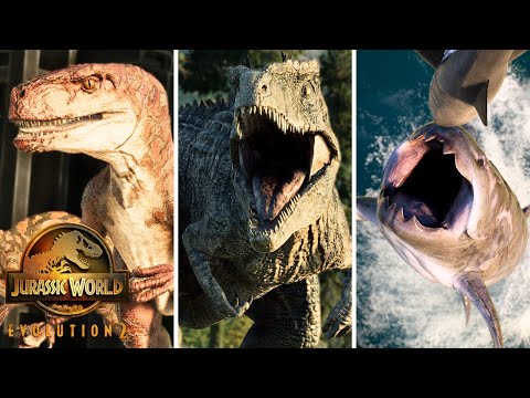 🦖 ALL 110 DINOSAURS - Jurassic World Evolution 2 [4K]