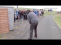 PHIL MICKELSON hits off a cart path to make birdie at.