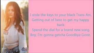 LUCY HALE Goodbye Gone lyrics