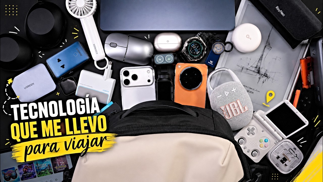 Top tecnología que recomiendo para VIAJAR 💥 ¡Todo lo que me llevo de viaje!