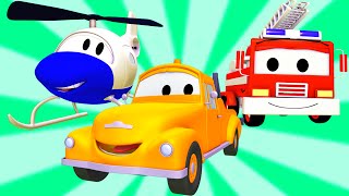 طائرة شاحنة الإطفاء و توم شاحنة الجر رسوم متحركة للأطفال في مجال الإنشاءات شاحنات ومركبات موسيقى مجانية Mp3