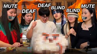 BLIND DEAF MUTE CAKE CHALLENGE.. help