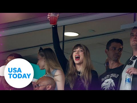 Watch Taylor Swift and friends catch Travis Kelce and the Chiefs play ENTERTAIN THIS!