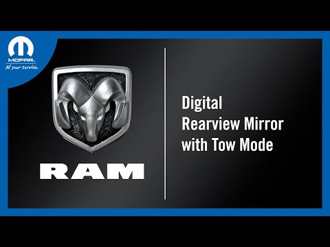 Digital Rearview Mirror with Tow Mode | How To | 2023 Ram Trucks