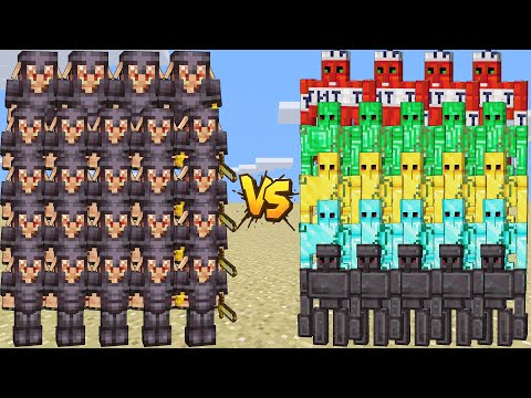 NETHERITE PIGLIN VS GOLEM FAMILY – PIGLIN BRUTE AND EVERY GOLEM | EPIC MINECRAFT BATTLE