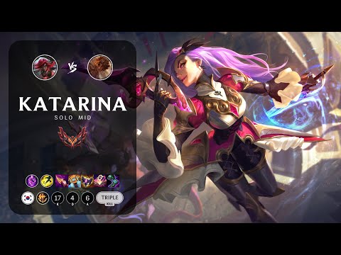 Katarina Mid vs Taliyah - KR Grandmaster Patch 13.15