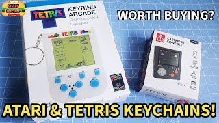 Atari & Tetris Key Chains - Official Licensced Products - But Are They Practical To Play Games?