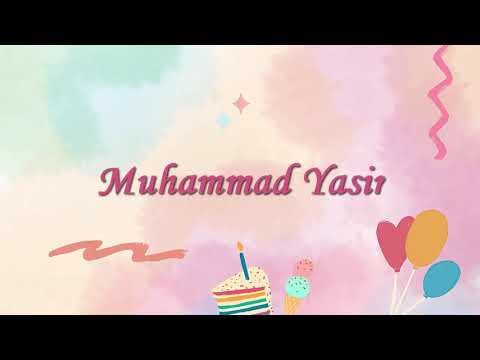Muhammad Yasir Birthday Cake | Happy Birthday Yasir | Birthday Song Yasir | Wishes for You M. Yasir