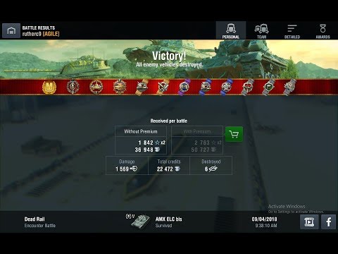 World of Tanks Blitz - AMX ELC bis | 1.5k Damage 6 Kills | Ace Tanker & Pool's Medal