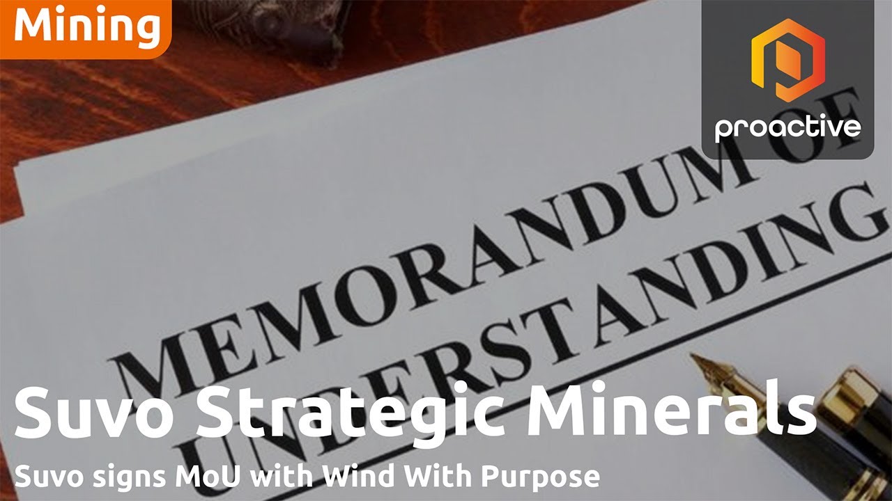 Suvo Signs MoU with Wind With Purpose