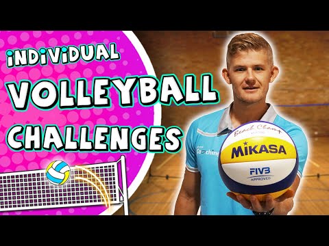 🏐 Fun Volleyball challenges for PE (elementary grade 3-6) | Teach volleyball skills 🏐 thumbnail
