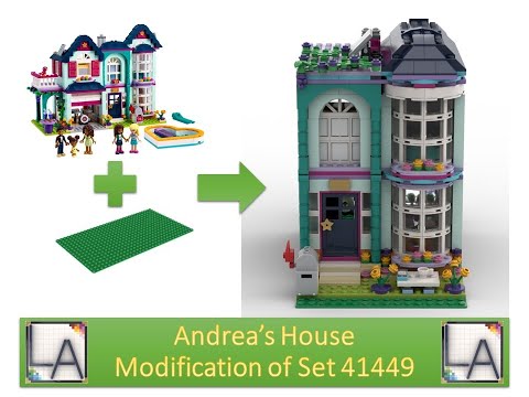 LEGO MOC Andrea's House - Modification of set 41449