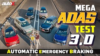 Best ADAS in India? Maruti vs Mahindra vs Tata vs Hyundai vs Toyota vs Kia | AEB Comparison | autoX