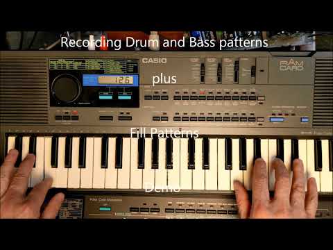 Casio HT-700 & HT-3000 Bass/Drum Pattern & Fill writing.