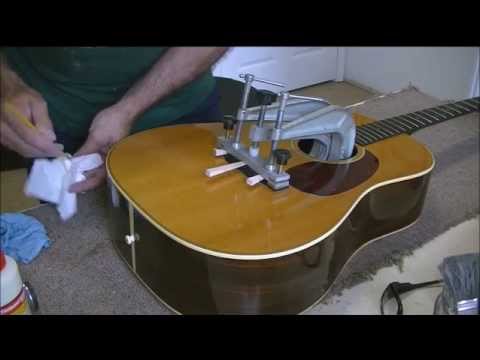 061 RSW HD28 S Repaired Bridge Neck Finish and Back Binding