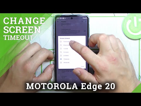 How to Pick Screen Timeout in Motorola Edge 20 - Select Screen Sleep Time