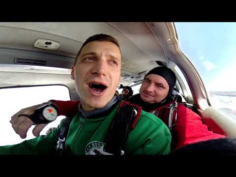 Tandem skok iz aviona padobranom sa 3000 metara|Tandem skok Beograd|Dusan Parnicki 14.04.2018.