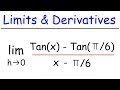 Limits And Derivatives