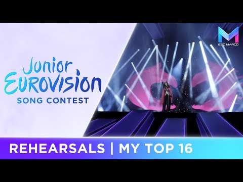 Junior Eurovision 2017 | Rehearsals - MY TOP 16