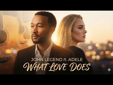 What Love Does — John Legend ft Adele ( Official Music Video) Emotional Love Song| Duet| Ballad