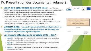 Communication MARAH : Webinaire Politiques publiques et acteurs de l'Agroécologie au Burkina Faso