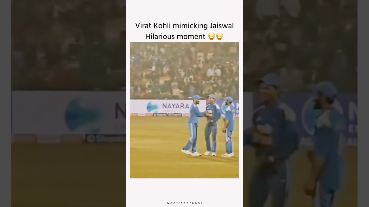 Virat Kohli mimic Yashasvi Jaiswal funny hilarious #short #viral #cricketbuzz #indvssa #ruturaj